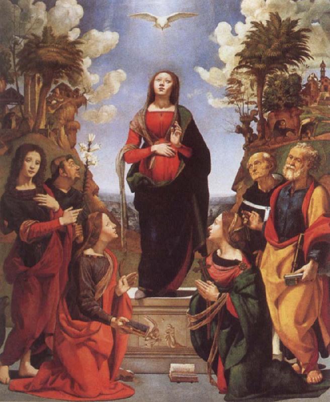 Piero di Cosimo Immaculate Conception and Six Saints France oil painting art